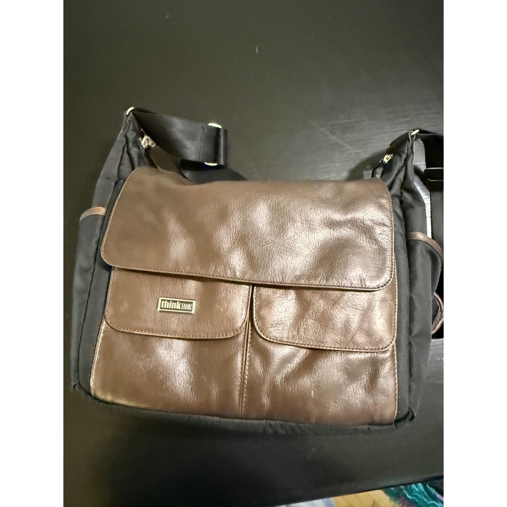 Think Tank Lily Deanne Mezzo Camera Bag Brown Leather Black Nylon Messenger